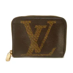 LOUIS VUITTON ルイ・ヴィトン ジッピー コインパース 現行 LVロゴ フラワー マロン ブラウン ブラック ラウンドファスナー コンパクトウォレット 小銭入れ 財布 RFID ICチップ モノグラム ジャイアント コインケース M69354
