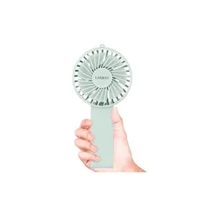 即納：LAIQULY 携帯扇風機 ハンディファン 手持ち扇風機 充電式USB扇風機 静音 強力送風 持ち運び 携帯 小型 卓上扇風機 3段階風量調節 折りたたみ式ベースミニ扇風機 7枚羽根 熱中症対策 グリーン