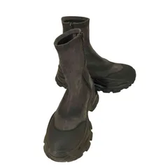 ジーナシス JEANASIS ストレッチクリアスニーカーブーツ スウェード レディース JPN：L 