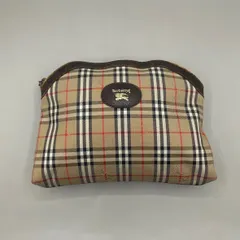 美品　BURBERRY バーバリー　クラッチバッグ　ポーチ　ノバチェック　ロゴ　茶　ブラウンのサムネイル