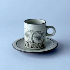 レア HORNSEA フルール カップ＆ソーサー 英国 ヴィンテージ ホーンジー fleur イギリス ビンテージ ブルー 花柄 食器 陶器 98832 ビンテージ 食器 陶器 ホーンジー コーヒーカップ マグ （ソーサーなし