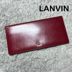 LANVIN ランバン 長財布 レザー ボルドーのサムネイル