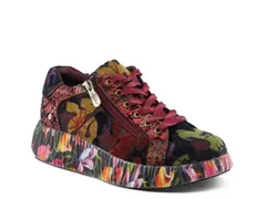 スプリングステップ レディース シューズ スニーカー LArtiste by Spring Step Dallyn Wedge Sneaker Bordeaux