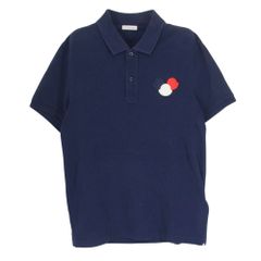 モンクレール MONCLER トリコロール ワッペン 刺繍 ポロシャツ - メルカリ