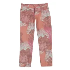 GUCCI グッチ 319312 フローラル フラワー コットン パンツ レザーパッチ イタリア製 ピンク系 36【中古】のサムネイル