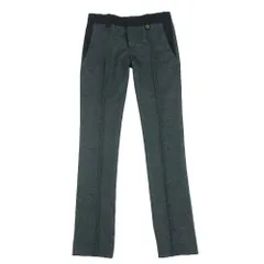 GUCCI グッチ 292768 カシミア混 ウール パンツ イタリア製 グレー系 ブラック系 36【中古】のサムネイル