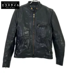 VANSON バンソン ﾀｲﾌﾟB ﾌﾞﾗｯｸ ｶｳﾊｲﾄﾞ ｼﾝｸﾞﾙﾗｲﾀﾞｰｽｼﾞｬｹｯﾄ 38のサムネイル