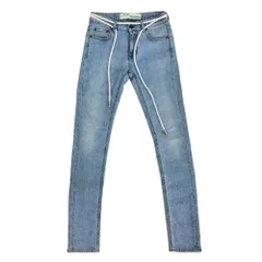 OFF-WHITE オフホワイト OWCE006S7149198 VIRGIL ABLOH期 DENIM LABEL デニムレーベル 花柄 スキニー デニム パンツ インディゴブルー系 25【中古】のサムネイル