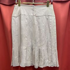 シャネル グレー ココマーク柄シルク混マーメイドスカート - メルカリ