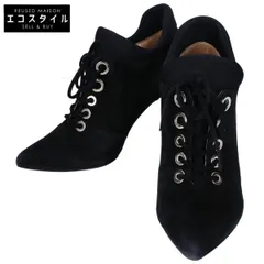 Sergio Rossi セルジオロッシ ﾌﾞﾗｯｸ ｽｴｰﾄﾞ A82801 ﾌﾞｰﾃｨ/ｼｮｰﾄﾌﾞｰﾂ 36