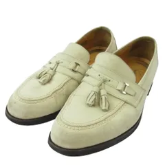 YVES SAINT LAURENT イヴサンローラン タッセル ローファー シューズ ベージュ系 26【中古】