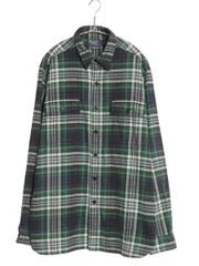 【お得なクーポン配布中!】 90s ポロ ラルフローレン 長袖 フランネル シャツ メンズ L / オールド チェック マチ付き チンスト ヴィンテージ モデル ネル 長袖シャツ