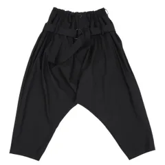 ワイズ バングオン！Y's BANG ON! No.104 ウールベルテッドサルエルパンツ 黒2