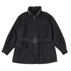 コムデギャルソン オムCOMME des GARCONS HOMME ウールパッカブルフーデッド中綿ジャケット グレーM