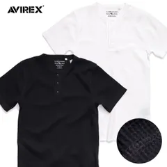 アヴィレックス【AVIREX】《DAILY/デイリー》THERMAL SS HENLEY 半袖 サーマル ヘンリーネックＴシャツ 783-2934014 / 6123510 メンズ 無地