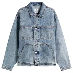 ポーラー スケート カンパニー メンズ アウター ジャケット・ブルゾン デニム Polar Skate Co Patrik Denim Jacket Heavy Washed Blue ブルーのサムネイル