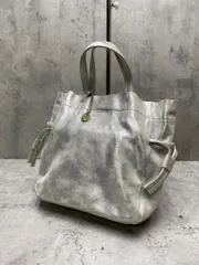 ROROL ロロル レザーミニ巾着トート バッグ シルバー  ■■レディース