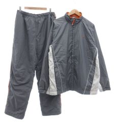 나이키 NIKE 윈드브레이커 셋업 재킷 트럭 팬츠 XL 그레이 오렌지/MG ■ ECA002