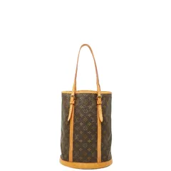 ルイ ヴィトン モノグラム バケットGM トートバッグ ショルダーバッグ バケツバック M42236 ブラウン PVC レザー レディース LOUIS VUITTON【228-66933】