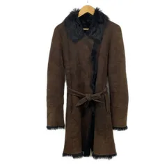 ESTNATION(エストネーション) コート サイズ40 M レディース美品  ダークブラウン ムートン/冬物