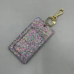 美品　kate spade new york　ケイトスペード　IDケース　シリコン　グリッター　クリップ　キーホルダー　クリップ　y2k