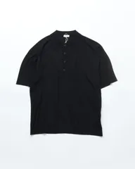 crepuscule クレプスキュール S/S Polo BLACK ポロシャツ オープンカラー 半袖 和紙のサムネイル