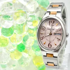 【稼働】CITIZEN シチズン wicca ウィッカ ソーラー レディース 腕時計 デイデイト ピンク E001-S079713 481050182