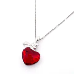 SWAROVSKI Ties of Love ハートネックレス レッド 鑑定済み 正規品 スワロフスキー