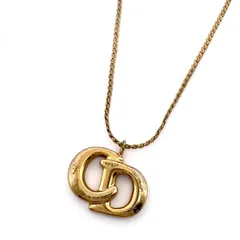 Christian Dior CDロゴ ネックレス GPゴールド メッキ 鑑定済み 正規品 クリスチャンディオール
