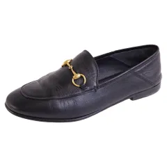 美品 グッチ GUCCI ローファー モカシン ホースビット レザー シューズ
