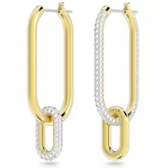 人気　スワロフスキー Swarovski Time フープピアス　男女兼用