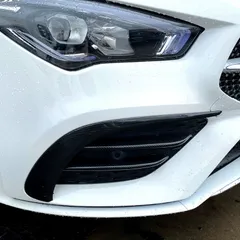 【送料無料】メルセデス・ベンツ CLAクラス C118 CLA200 CLA260 20-23年 専用設計 グリルガーニッシュ フロントカナード エアロフィン ドレスアップ カスタム パーツ アクセサリー
