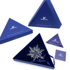 スワロフスキー 1996年 クリスマス オーナメント 雪の結晶 置物 - メルカリ