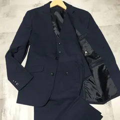【美品】スーツセレクト 3ピース シルクブレンド セットアップスーツ ネイビー スーツ｜ネイビースーツ(紺)｜SUIT SELECT | スーツセレクト公式通販