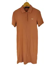 フレッドペリー FRED PERRY ワンポイントロゴ刺繍 ポロワンピース レディース JPN：36 