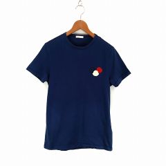 モンクレール マグリア 半袖Tシャツ 3色ロゴ ネイビー XL - メルカリ