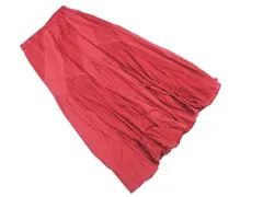 LOWRYS FARM ローリーズファーム 総柄 フレア ロング スカート sizeF/赤 ■◇ レディース