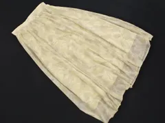 earth music&ecology アースミュージック＆エコロジー シフォン 総柄 フレア スカート sizeF/ライトベージュ ■◇ レディース