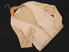 NEWYORKER ニューヨーカー 総柄 切替 カーディガン sizeM/ベージュ ■◇ レディース