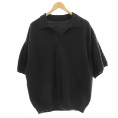 クレプスキュール crepuscule Light Moss Stitch Polo オープンカラー ポロシャツ 半袖 鹿の子 1 グレー 2401-005 /☆G のサムネイル