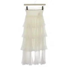 スナイデル SNIDEL 26SS プリーツティアードスカート ロング 0 白 SWFS261329 /BM