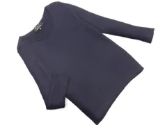 COUP DE CHANCE クードシャンス リブ ラメ ニット セーター size38/紺 ■◇ レディース
