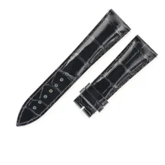 フランクミュラー FRANCK MULLER 腕時計パーツ 純正 8880 8080 8083用 クロコダイル クロコダイル ブラック 未使用 替え バンド ベルト 22mm シャイニー ブラック 黒 バネ棒付 【中古】のサムネイル