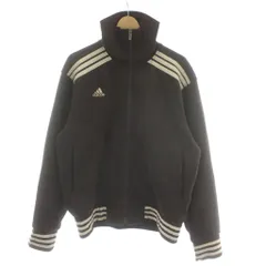 アディダス adidas 90s トラックジャケット M～L ブラウン デサント製 ロゴ サイドライン 長袖 AM-2850 /PP ■GY01