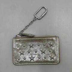 jimmy choo ジミーチュウ グレージュ スタッズ コインケース キー