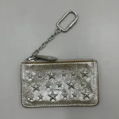 Jimmy Choo ジミーチュウ　コインケース　小銭入れ　キーリング付き　スタッズ　星　スター　レザー　シルバー y2kのサムネイル