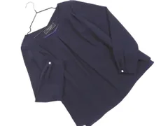 BEAMS LIGHTS ビームスライツ タック ブラウス シャツ size36/紺 ■◇ レディースのサムネイル
