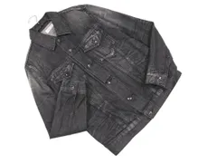 nano universe ナノユニバース USED加工 Gジャン デニム ジャケット sizeM/黒 ■◇ メンズ