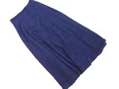 tocco closet トッコクローゼット 総レース ロング スカート sizeM/紺 ■◇ レディース