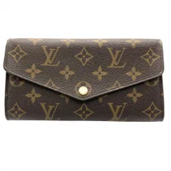 ルイヴィトン LOUIS VUITTON ポルトフォイユサラ フューシャ 長財布 モノグラム キャンバス M62234 ブラウン ゴールド金具【中古】のサムネイル